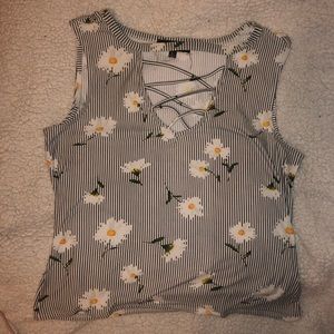 Flowered Tank Top
